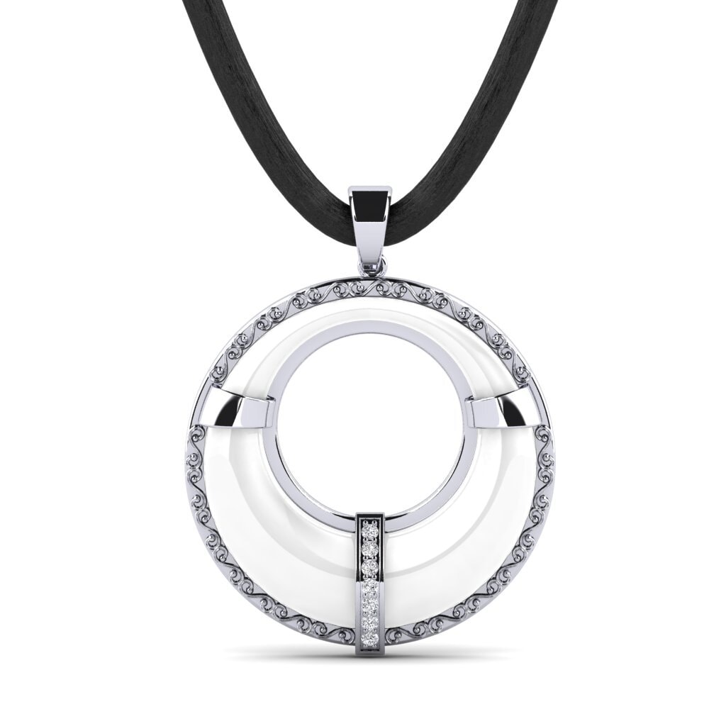 14ct White Gold Men's Pendant Caskill