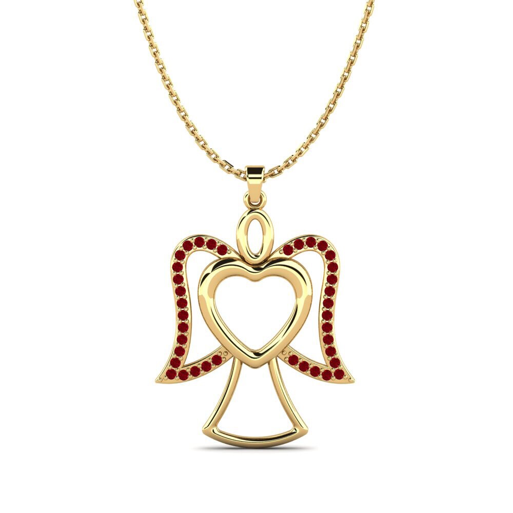 Red Zirconia Women's Pendant Casmera