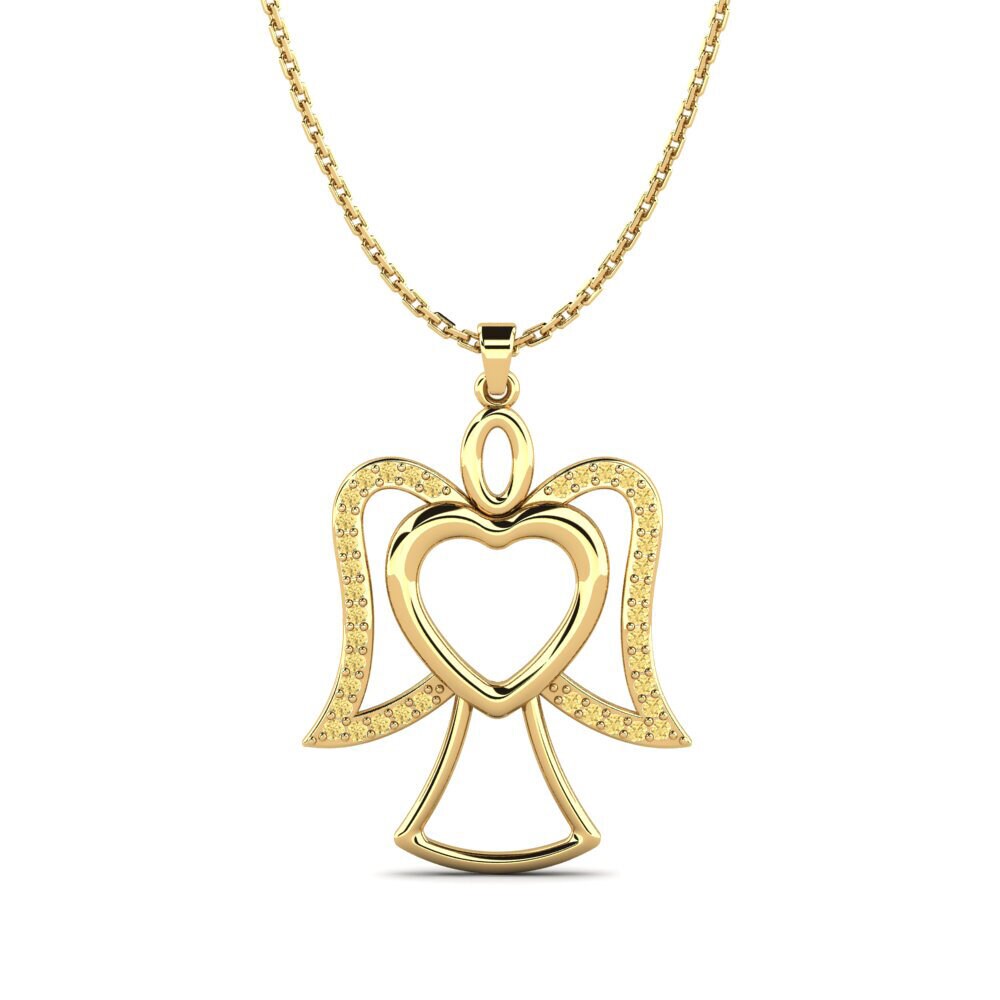 Gelber Diamant Damen anhänger Casmera