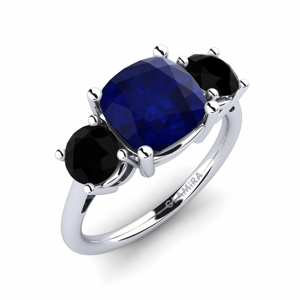 3 & 5 Stones Sapphire Engagement Ring Casonia