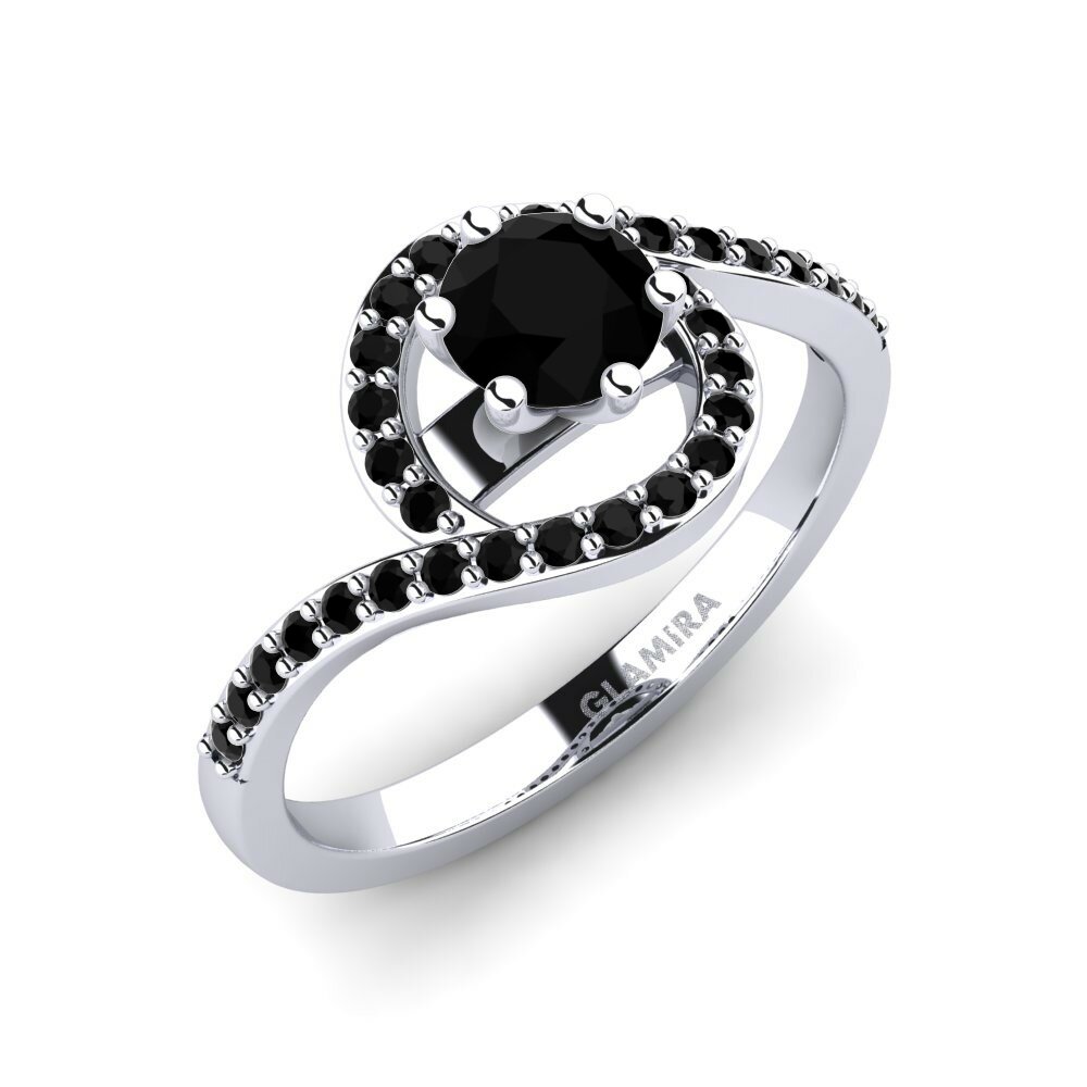 Zwarte Onyx Verlovingsring Cassia