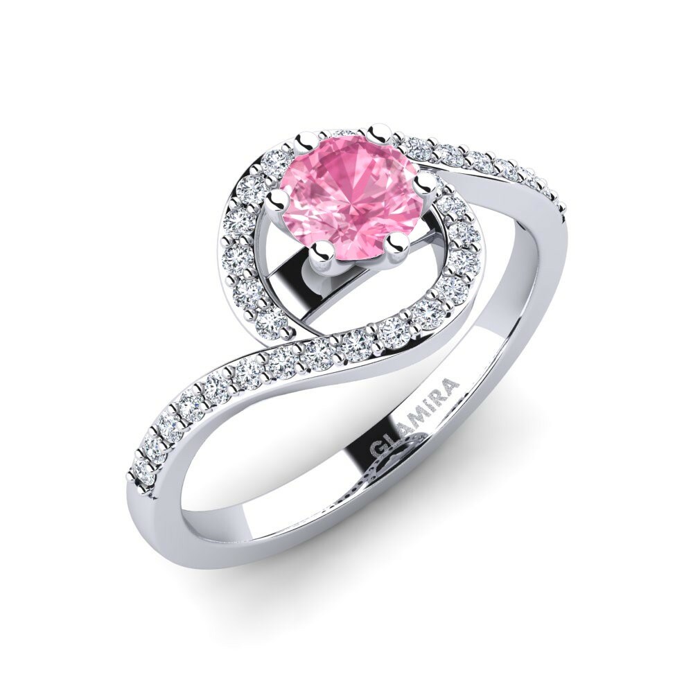 Pink Sapphire Engagement Ring Cassia