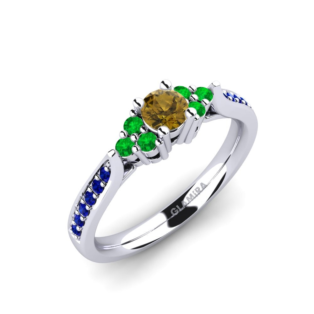 Brown Zircon Engagement Ring Cassidy