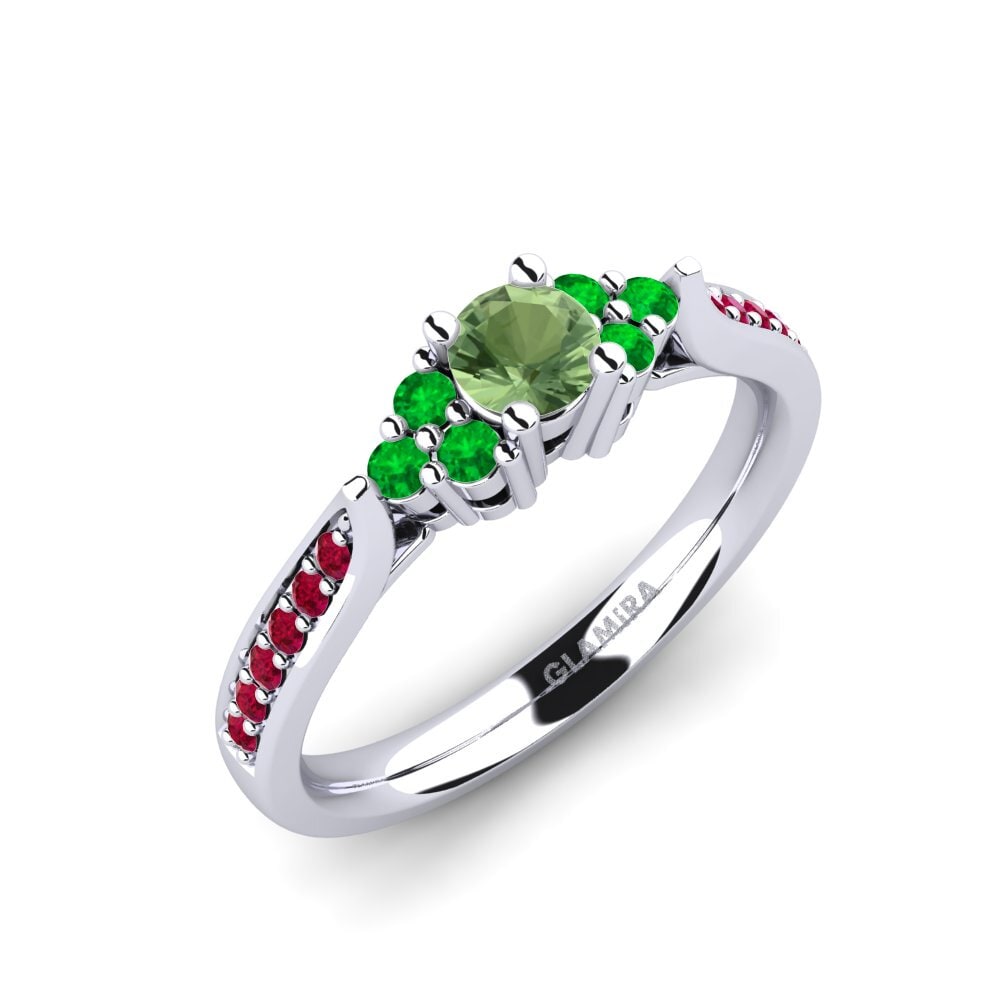 Green Sapphire Engagement Ring Cassidy