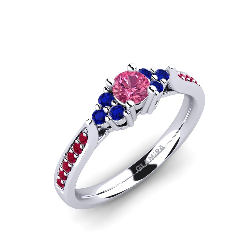 Pink Tourmaline Engagement Ring Cassidy