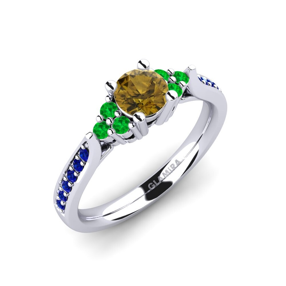 Brown Zircon Engagement Ring Cassidy 0.5 crt