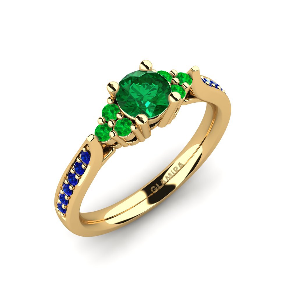 18k Yellow Gold Engagement Ring Cassidy 0.5 crt