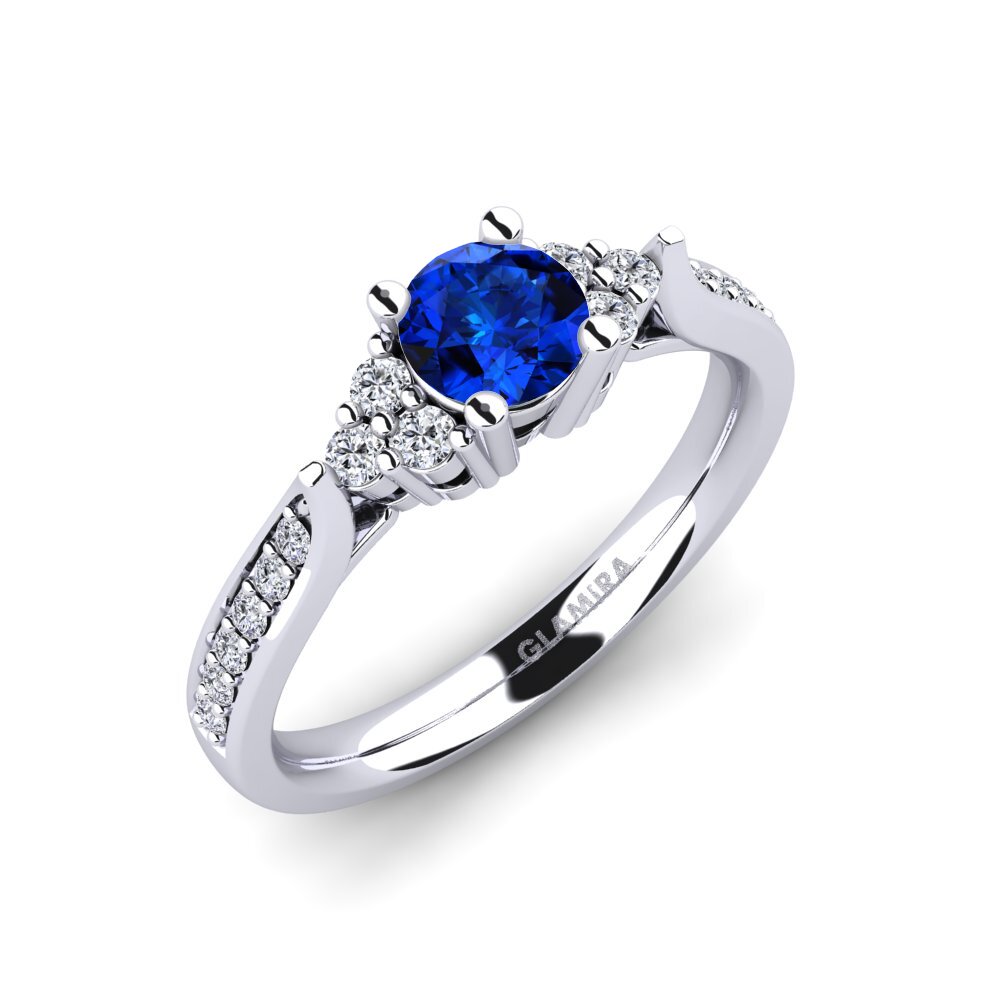 Sapphire (Lab Created) Engagement Ring Cassidy 0.5 crt