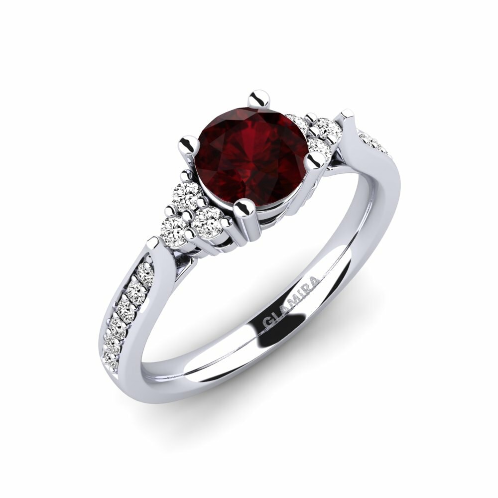 Forlovelsesring Cassidy 0.8 crt granat