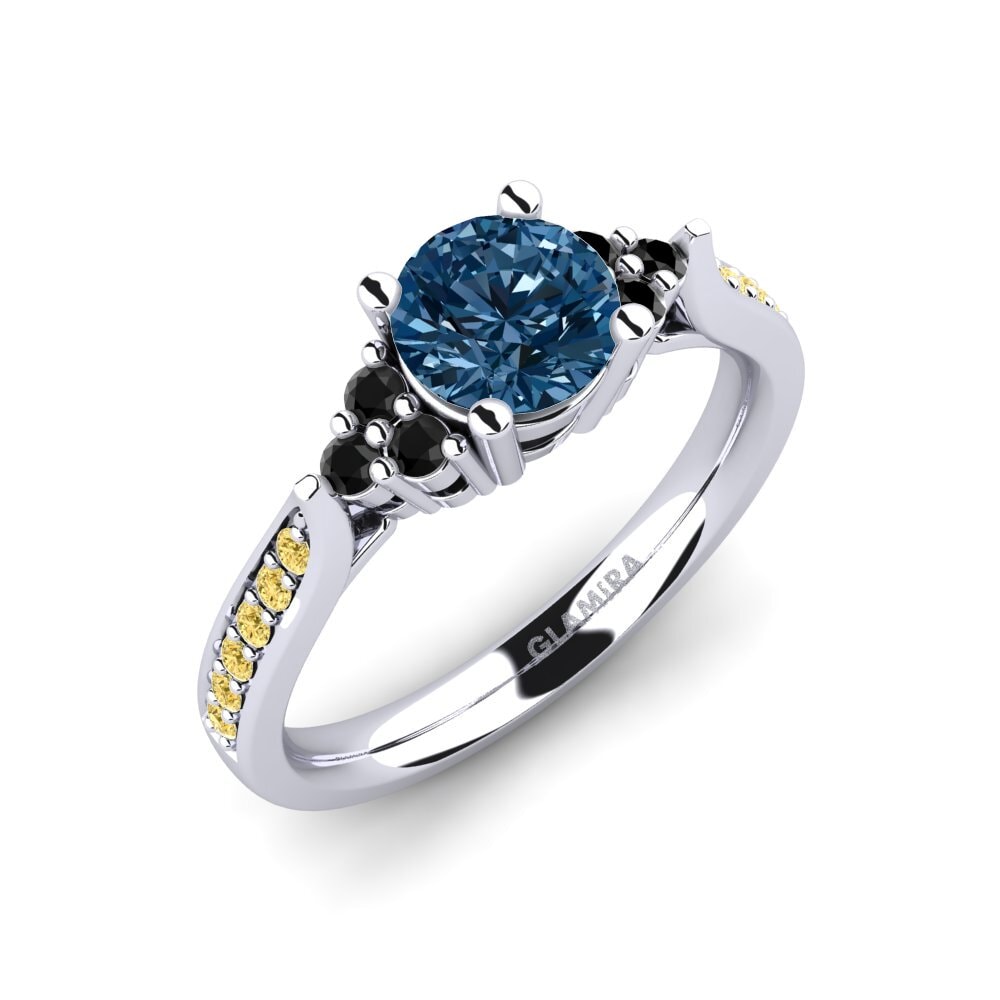 Blue Diamond Engagement Ring Cassidy 0.8 crt