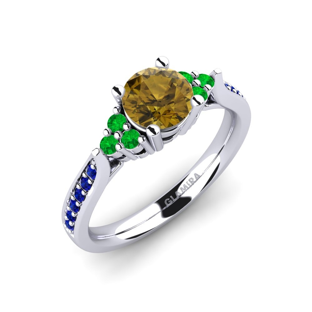 Brown Zircon Engagement Ring Cassidy 0.8 crt