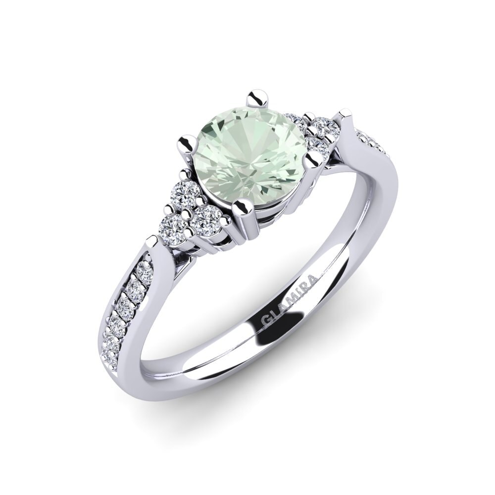 Green Amethyst Engagement Ring Cassidy 0.8 crt