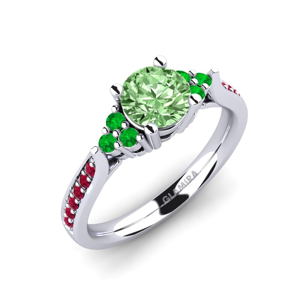 Green Diamond Engagement Ring Cassidy 0.8 crt