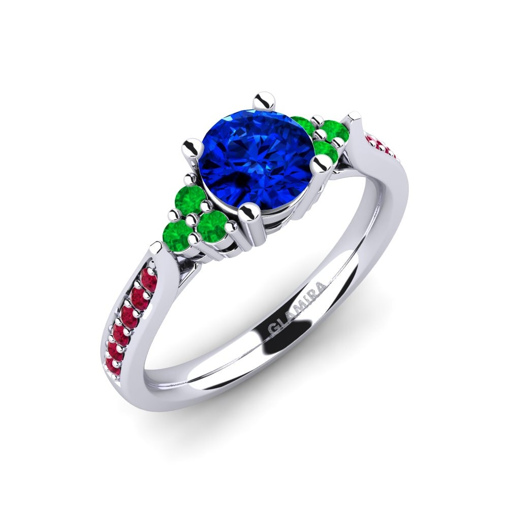 Sapphire (Lab Created) Engagement Ring Cassidy 0.8 crt