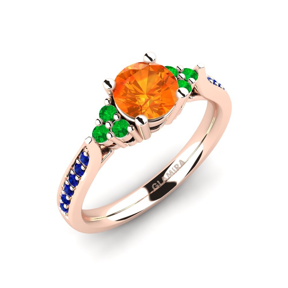9K Rose Gold Engagement Ring Cassidy 0.8 crt