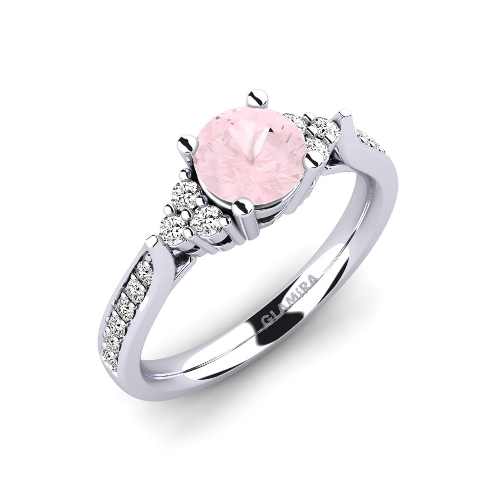 Rose Quartz Engagement Ring Cassidy 0.8 crt