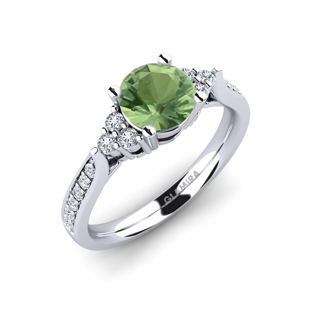 Anillo de compromiso Cassidy 1.0 crt Zafiro Verde