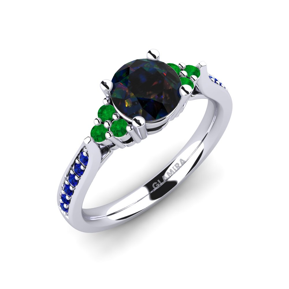 Black Opal Engagement Ring Cassidy 1.0 crt