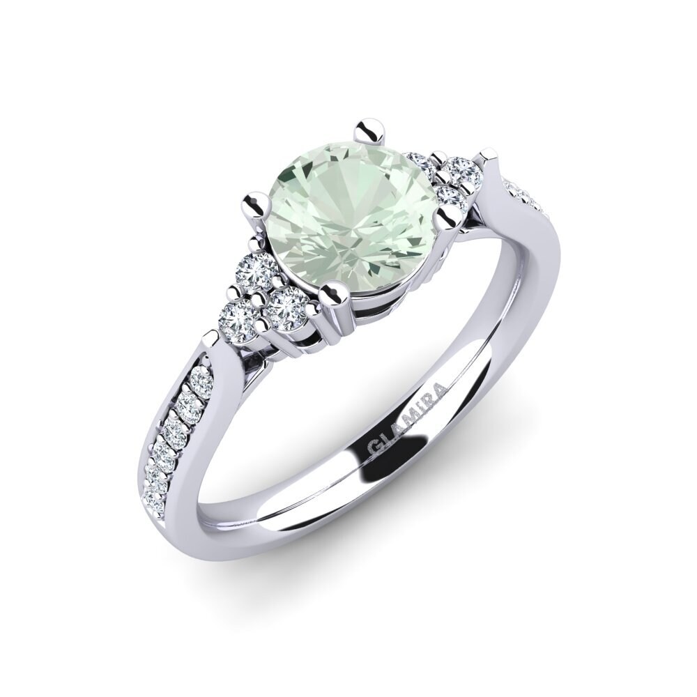 Green Amethyst Engagement Ring Cassidy 1.0 crt