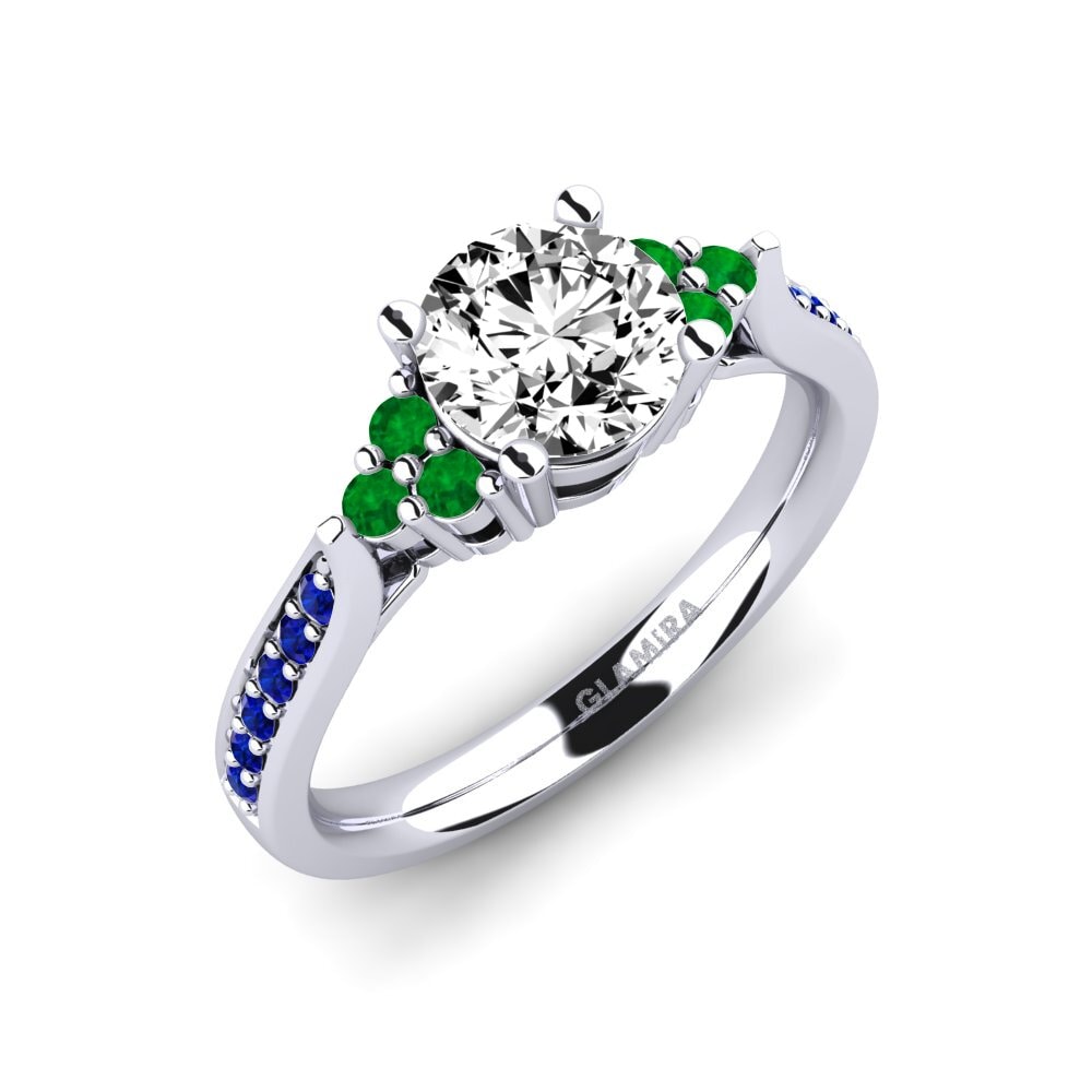 Đá Moissanite Nhẫn đính hôn Cassidy 1.0 crt