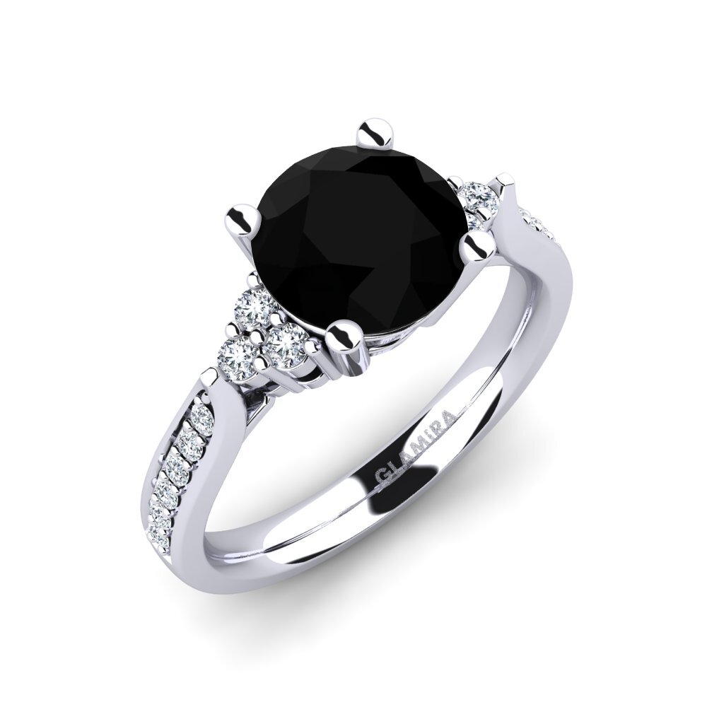Black Diamond Engagement Ring Cassidy 2.0 crt