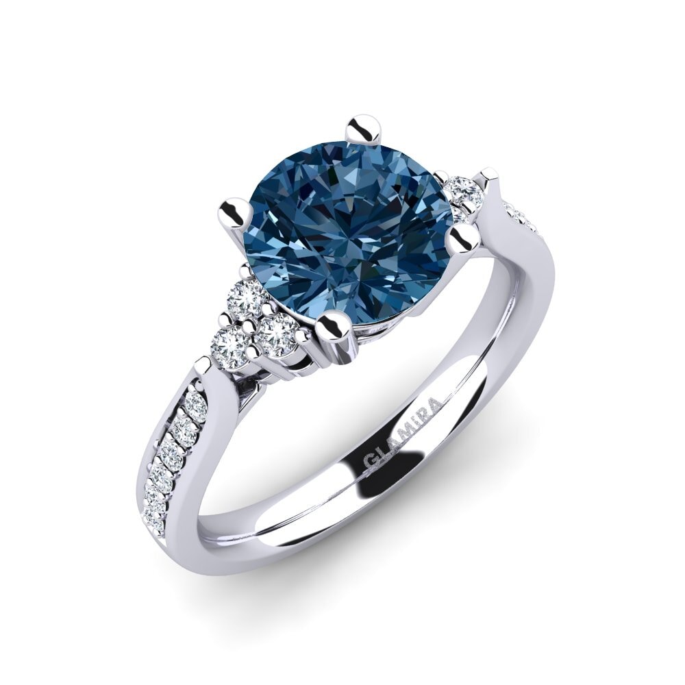 Blue Diamond Engagement Ring Cassidy 2.0 crt