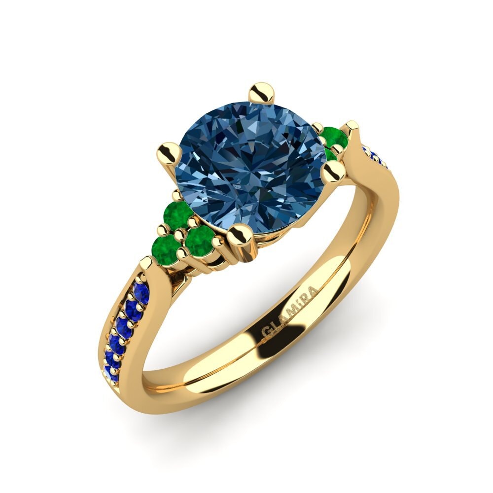 18ct Yellow Gold Engagement Ring Cassidy 2.0 crt