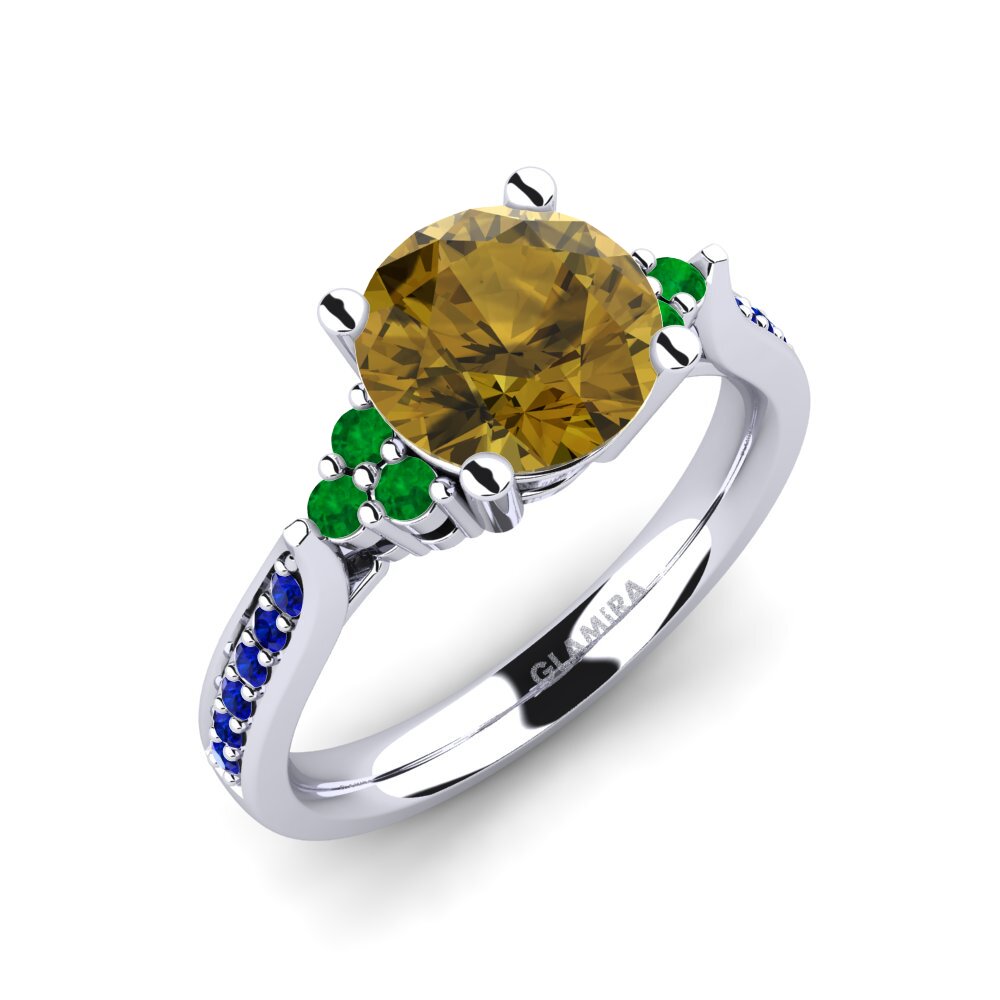 Brown Zircon Engagement Ring Cassidy 2.0 crt