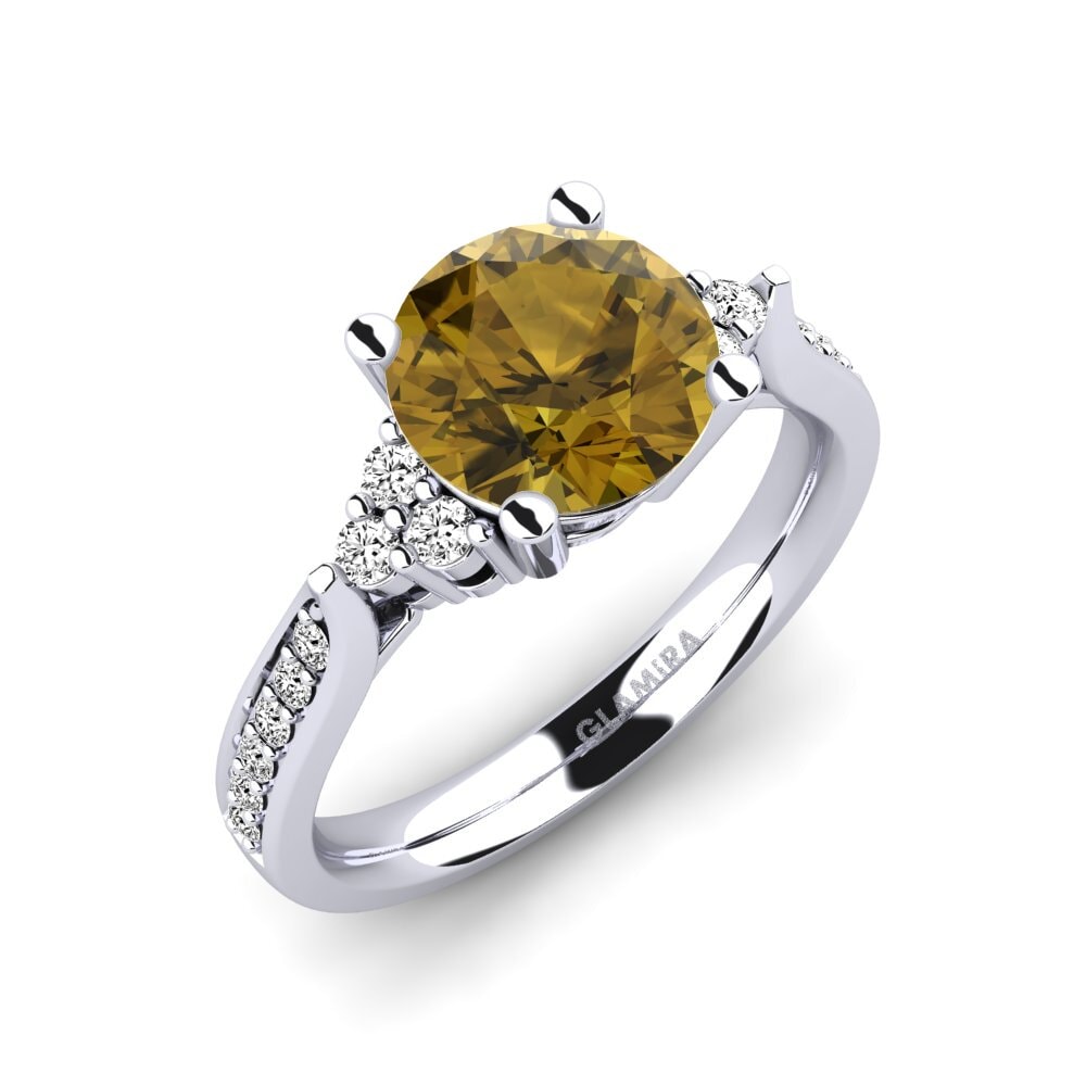 Brown Zircon Engagement Ring Cassidy 2.0 crt