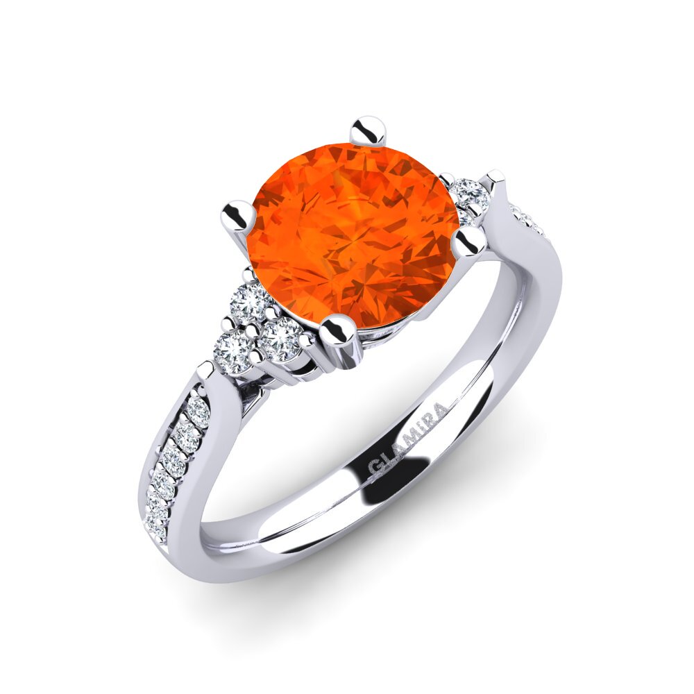 Fire Opal Engagement Ring Cassidy 2.0 crt