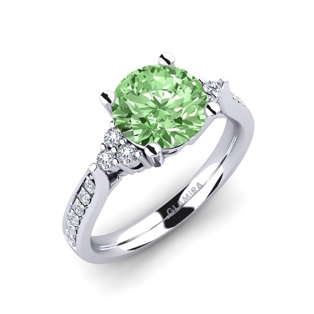 Green Diamond Engagement Ring Cassidy 2.0 crt