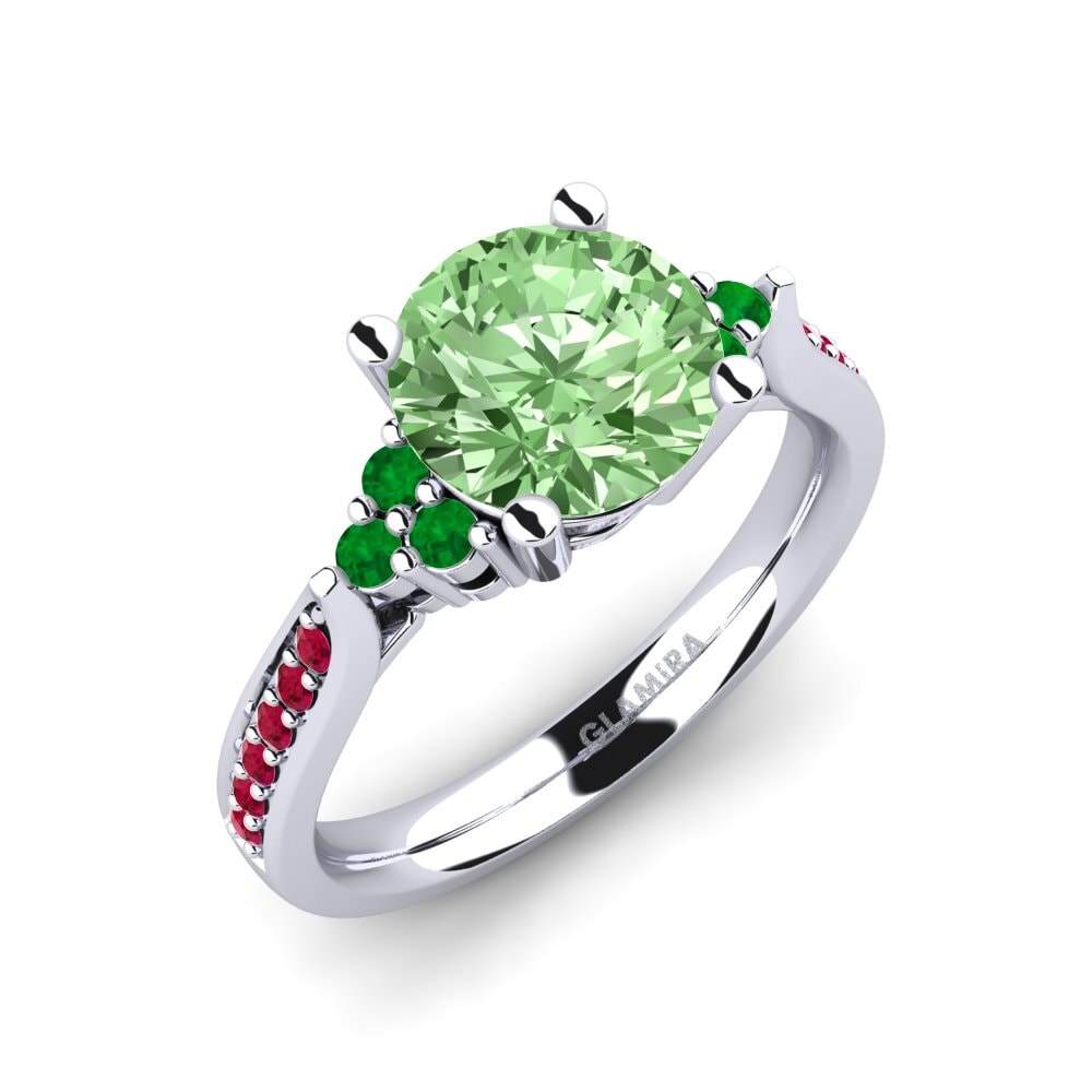 Green Diamond Engagement Ring Cassidy 2.0 crt