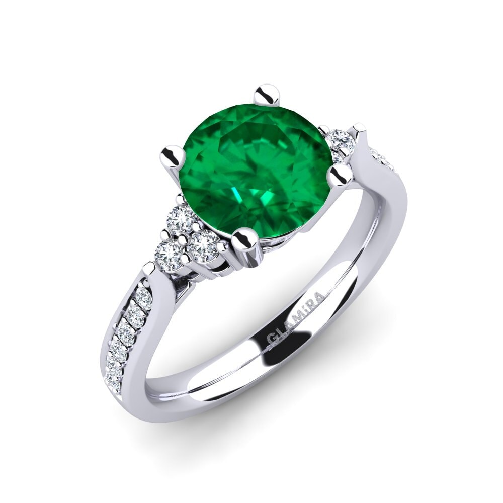 Emerald (Lab Created) Engagement Ring Cassidy 2.0 crt