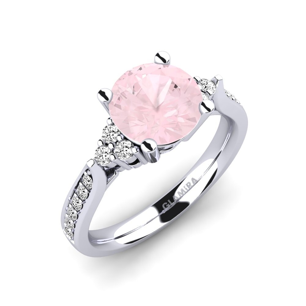 Rose Quartz Engagement Ring Cassidy 2.0 crt