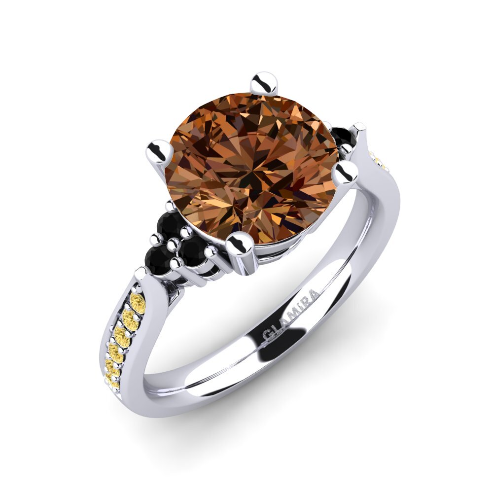 Paladio 950 Anillo de compromiso Cassidy 3.0 crt