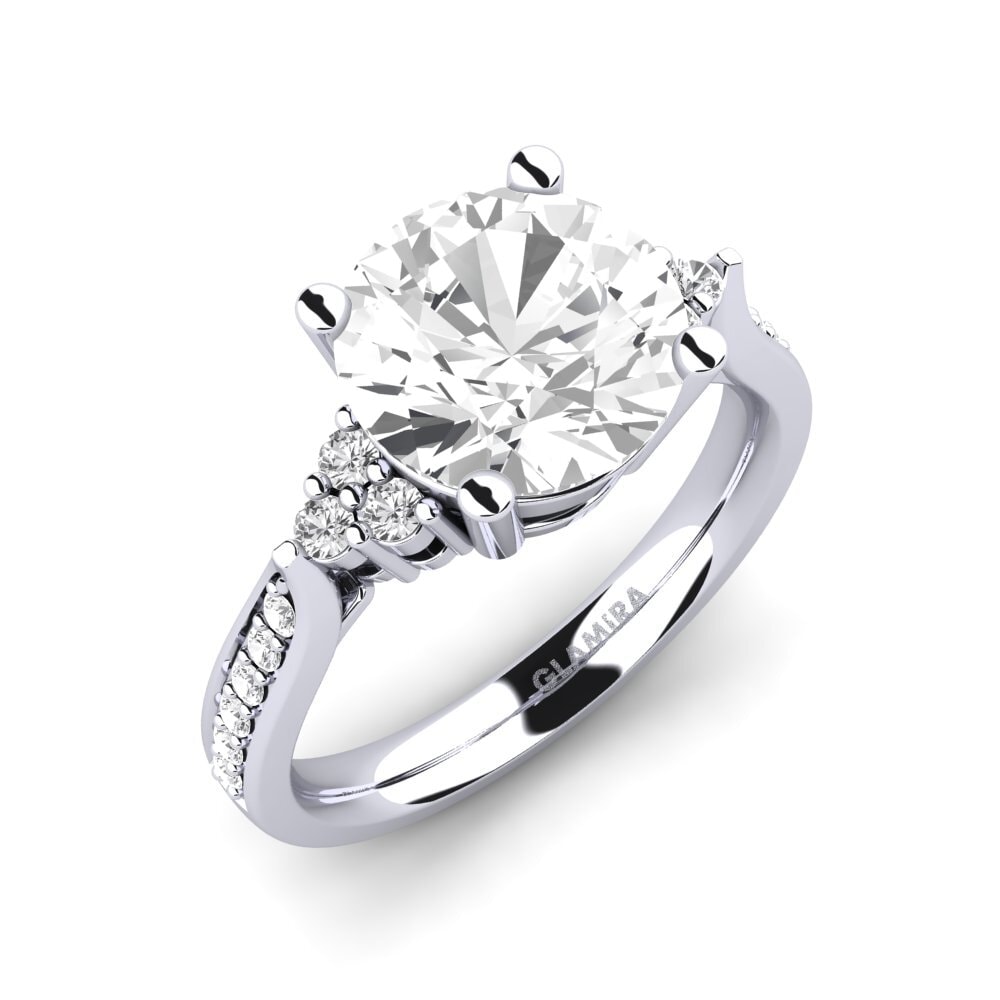 White sapphire Engagement Ring Cassidy 3.0 crt