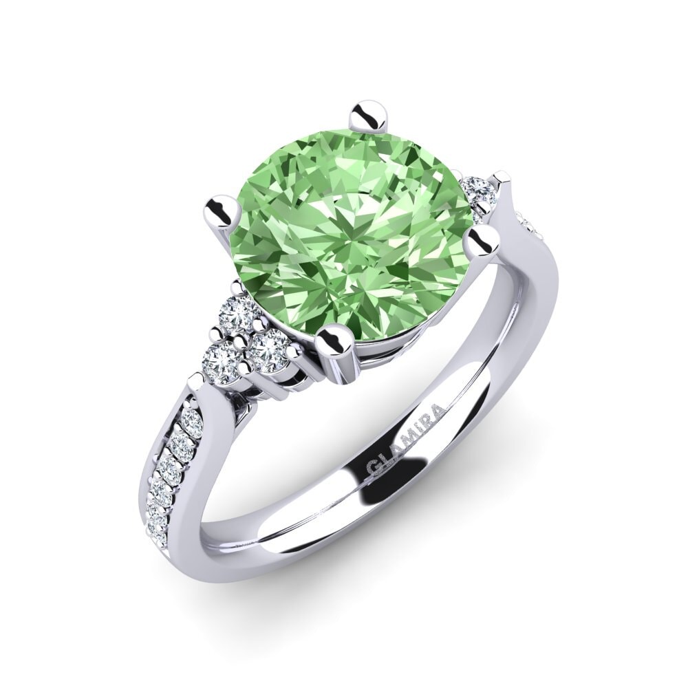 Green Diamond Engagement Ring Cassidy 3.0 crt