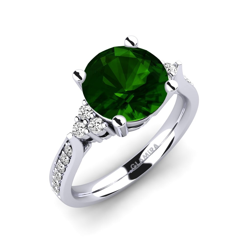 Green Tourmaline Engagement Ring Cassidy 3.0 crt