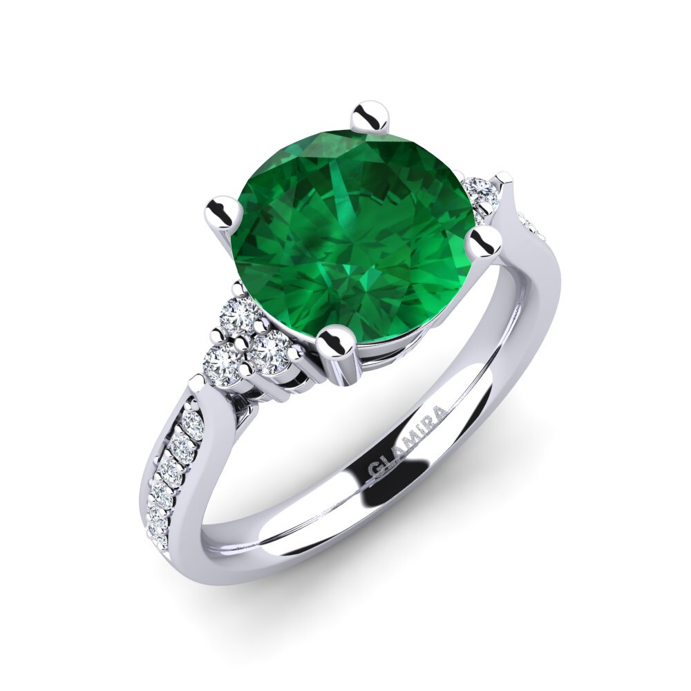 Emerald (Lab Created) Engagement Ring Cassidy 3.0 crt