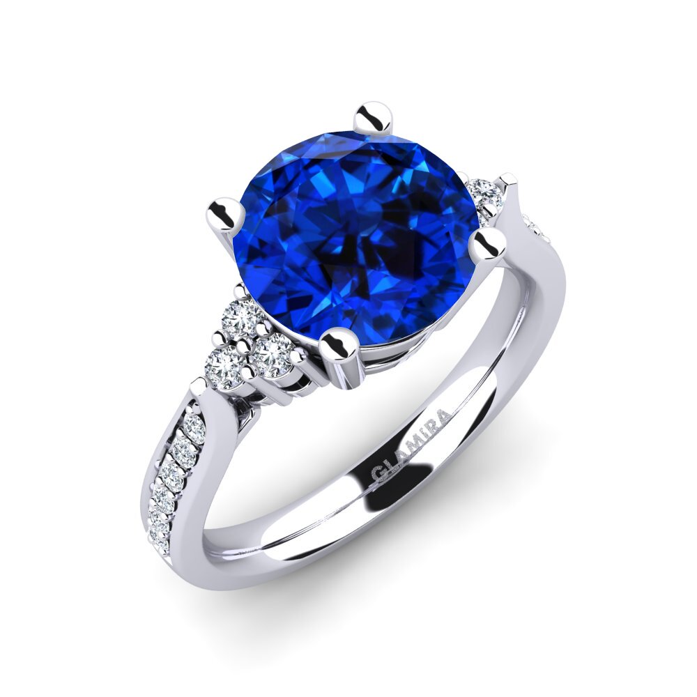 Sapphire (Lab Created) Engagement Ring Cassidy 3.0 crt