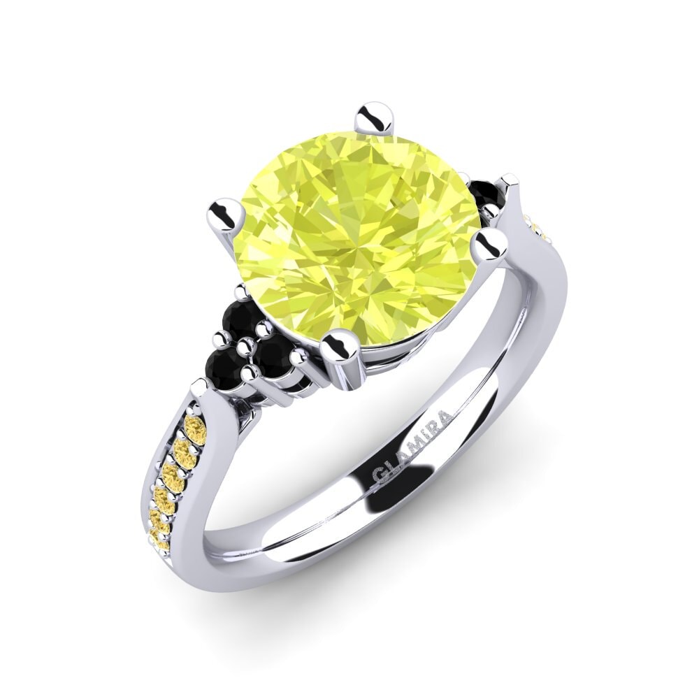 Lemon Quartz Engagement Ring Cassidy 3.0 crt