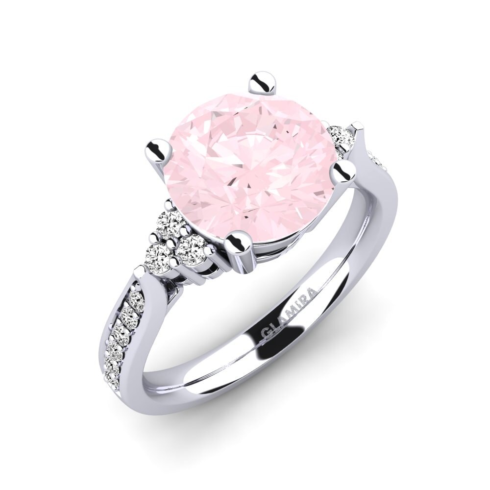 Rose Quartz Engagement Ring Cassidy 3.0 crt