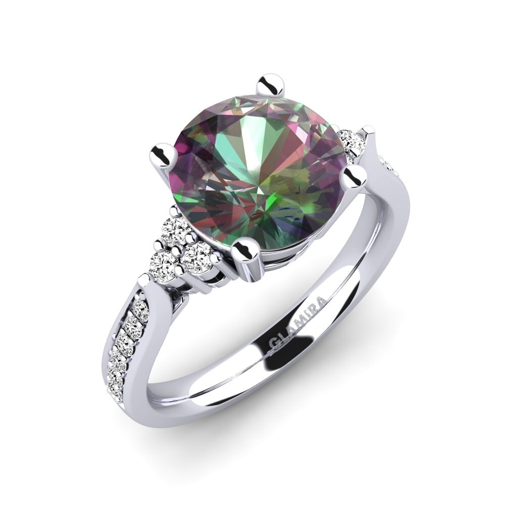 Mistyczny Topaz Pierścionek zaręczynowy Cassidy 3.0 crt