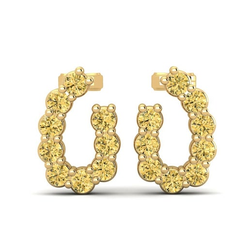 Earring Cassia 585 Yellow Gold & Yellow Diamond
