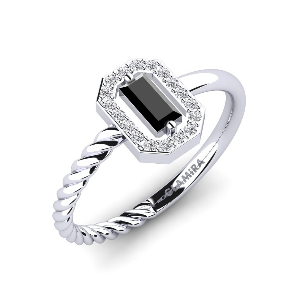 Black Onyx Engagement Ring Cast