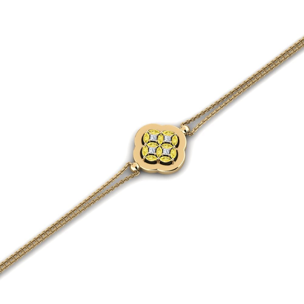 Marquise Yellow Sapphire Women's Bracelet Casteil