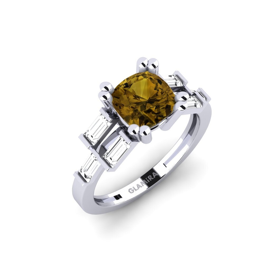 Brown Zircon Engagement Ring Castres