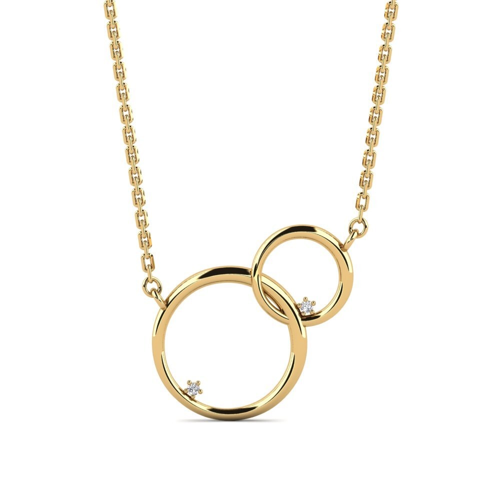 Gelbgold 750 Damen halskette Catchy