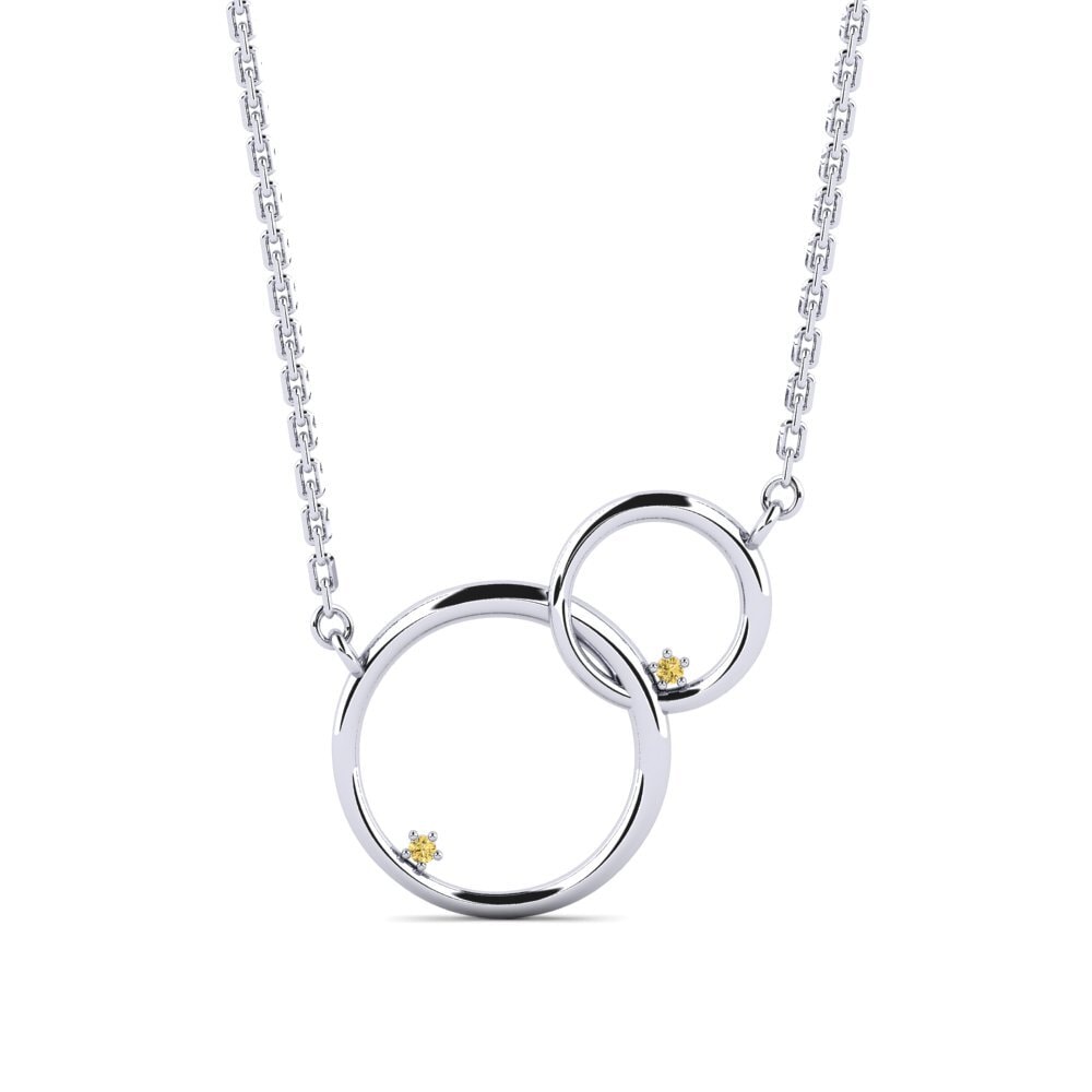Diamante Amarillo Collar de Mujer Catchy