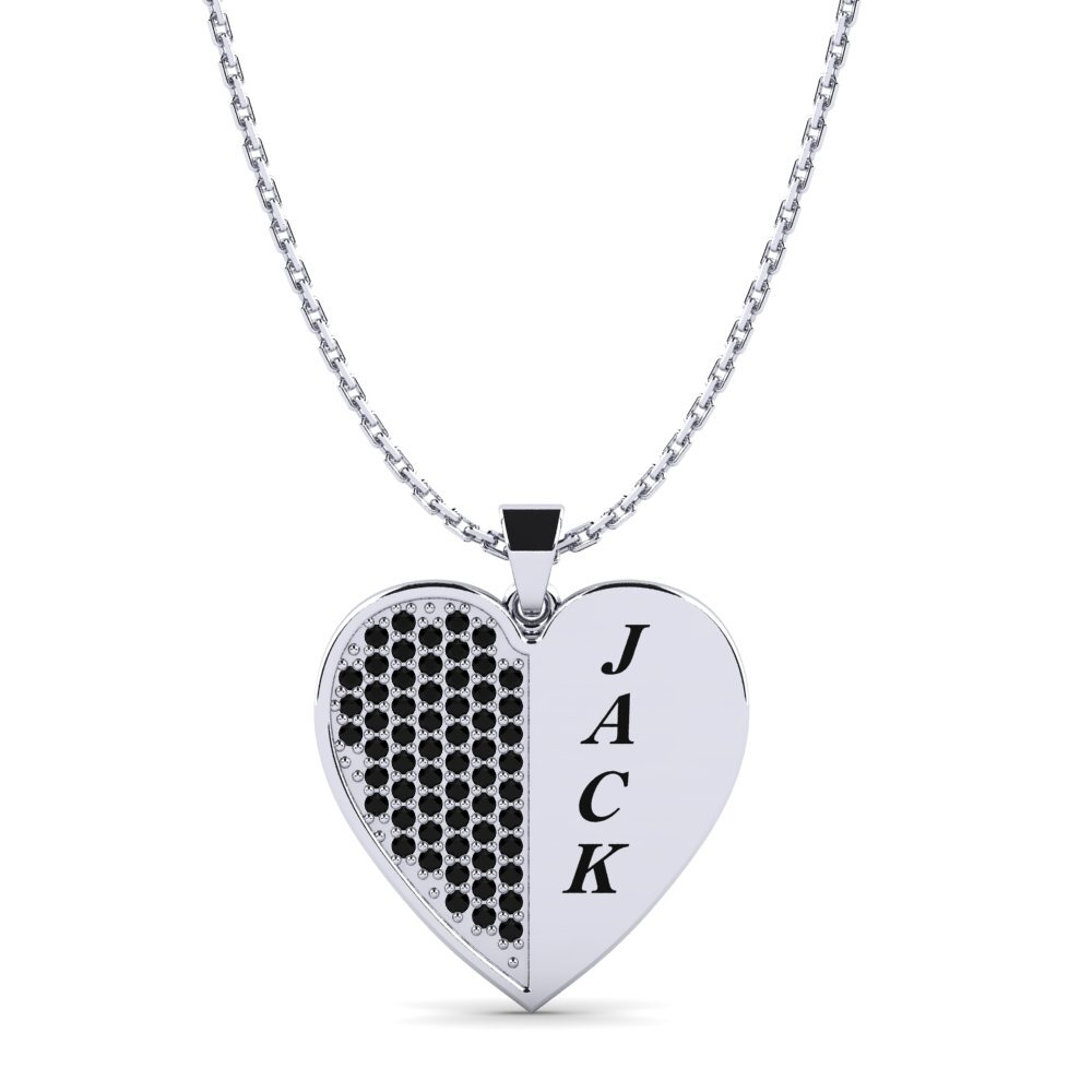 Schwarzer Diamant Damen anhänger Cathi